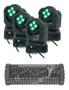 Imagem de 4 Moving Doble Face 12w 4 Led Rgbw Quadriled + Mesa Dmx 32ch
