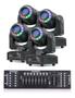 Imagem de 4 Moving Head Spot Led 60w 8 Cores Fita Led + Mesa DMX 16CH