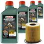 Imagem de 4 Óleo Sintético 5W30 Castrol e Filtro Óleo Mann Idea 1.6 1.8 16V Flex 2011 a 2016