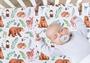 Imagem de 4 Pack Woodland Forest Animals Madeira Neutro Unissex Fitted Baby Berço Sheets Set para Baby Boys ou Meninas