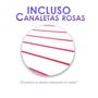Imagem de 4 Paineis Canaletados - 0,61 X 0,61 + 50 Ganchos 15CM + Canaleta Rosa