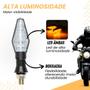 Imagem de 4 peças Seta Pisca Led Moto Universal Cb300 Cb Hornet Xj6 2 Pares