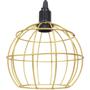 Imagem de 4 Pendentes Aramado Globo Luminária Lustre Teto Retrô Vintage Industrial Balcão Dourado