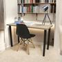 Imagem de 4 Pés De Mesa Altura 75cm Cannes Slim Pé De Móveis Aço Preto