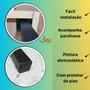 Imagem de 4 Pés De Mesa Altura 75cm Cannes Slim Pé De Móveis Aço Preto