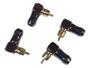 Imagem de 4 Plug Conector Rca Macho Em L