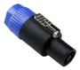 Imagem de 4 Plug Speakon Macho Azul Linha 4 Polos Robusto C/ Trava Mxt