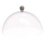 Imagem de 4 Porta Bolo Torta 30cm Bubble com Cúpula Amêndoa Crippa Boleira Doces Petiscos