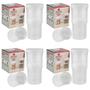 Imagem de 4 Pote Retrátil com Vedação Vácuo 550ml + Aumenta p/ 1050ml