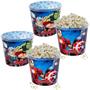 Imagem de 4 Potes para Pipoca Infantil dos Vingadores Balde Avengers Original 2 Litros