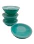 Imagem de 4 Potes Redondo Com Tampa Marmita Sobremesa 600 Ml Verde