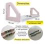 Imagem de 4 Prateleiras geométrica decoração casa sala quarto 60x15cm