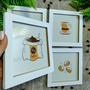 Imagem de 4 Quadros Decorativos Café Desenhos Cozinha Copa MDF 15x15
