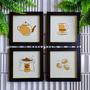 Imagem de 4 Quadros Decorativos Emoldurados Cantinho Do Café Cozinha 