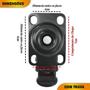 Imagem de 4 Rodízio 50Mm Rodinha Laranja Pvc Reforçado Com E Sem Trava
