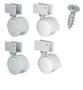 Imagem de 4 Rodízios com parafusos chapa U berços móveis com rodinhas mesa kit 15mm 18mm com parafusos