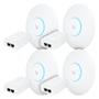 Imagem de 4 Roteadores Wi-fi 6 Access Point 3.0 Gbps + 4 Injetores Poe+  4 U6+ Ubiquiti Com 4 Fontes 48v 30w