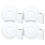 Imagem de 4 Roteadores Wi-fi 6 Access Point 3.0 Gbps + 4 Injetores Poe+  4 U6+ Ubiquiti Com 4 Fontes 48v 30w