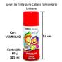 Imagem de 4 Spray de Cabelo Maluco Temporário Vermelho Carnaval Festas