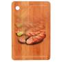 Imagem de 4 Tabua Retangular 100% Bamboo Mor 25x35 Churrasco Madeira