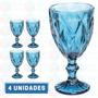 Imagem de 4 Taça Diamante Azul 300ML Bebidas Buffet Casamento Drinks