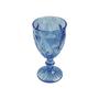 Imagem de 4 Taças Diamond 340ml Azul Água Vinho