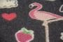 Imagem de 4 Tapete Vinílico Capacho Flamingo Emoji Unicornios 60x40