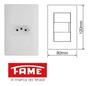 Imagem de 4 Tomadas Padrão 2P+T 20A Com placa e suporte Habitat - Fame