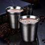 Imagem de 4 Xícaras 90Ml Café Espresso Pixie Inox Parede Dupla Inox