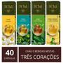 Imagem de 40 Cápsulas Mix Três Corações Variados: Cappuccino Café Chás