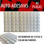 Imagem de 40 Placas 3d Pvc Revestimento De Parede 50x50 Auto Adesiva