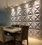 Imagem de 40 Placas PVC 3D Estrelar Casa Decorada Revestimento Parede 