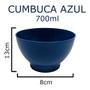 Imagem de 40 Tigela Plástica Azul Cumbuca Bowl Buffet 700ml Atacado