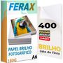 Imagem de 400 Folhas Papel Fotográfico Glossy 180g 10x15 Padrão