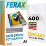 Imagem de 400 Folhas Papel Fotográfico Glossy 230g 10x15 Padrão