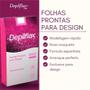 Imagem de 40UN Folhas Prontas P/ Design De Sobrancelhas Rosa Depilflax