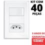 Imagem de 40un Interruptor Simples 16A e Tomada Padrão 2P+T 10A Com Placa Evidence FAME