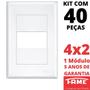 Imagem de 40un Placa 4X2 01 Módulo Com Suporte Evidence FAME 2885/3894