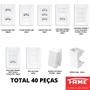 Imagem de 40un Tomadas Interruptores 4x2 Com Placa Evidence FAME K151