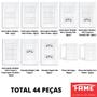 Imagem de 44un Tomadas e Interruptores 4x2 Com Placa Evidence FAME