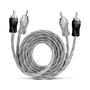 Imagem de 45x Cabo RCA Injetado 1 Metro Diâmetro 4 mm Listrado - Tech One