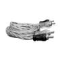 Imagem de 45x Cabo RCA Injetado 1 Metro Diâmetro 4 mm Listrado - Tech One