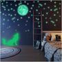 Imagem de 46 Img Adesivos Brilham no Escuro Fosforescente - Lobo, Coiote, Estrelas - Decoração Quarto Infantil