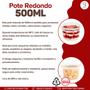 Imagem de 48 Un Embalagem Redonda 500ml Para Frutas Com Tampa