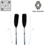 Imagem de 485216124r - kit com 2 braços da caixa de direção com coifa - motor 1.0 12v b4d - 2016 em diante - kwid
