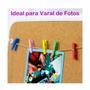 Imagem de 48un Mini prendedor pregador grampos madeira várias cores