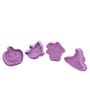 Imagem de 4pcs/set Diy Baking Tools Silicone Biscoito Molde Halloween Chapéu de Abóbora Em forma de bolo de fudge molde