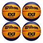 Imagem de 4x Bola De Basquete Fiba 3x3 Oficial - Wave Triple Threat