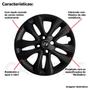 Imagem de 4X Calota Esportiva Hb20 Hb20S Aro14 Preto Com Emblema 191Cb