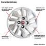 Imagem de 4X Calota Fiat Argo Uno Palio Aro 14 Emblema  292Cb